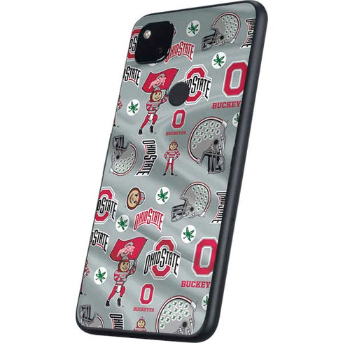 Ohio State University Pattern Google Pixel 4a Skin